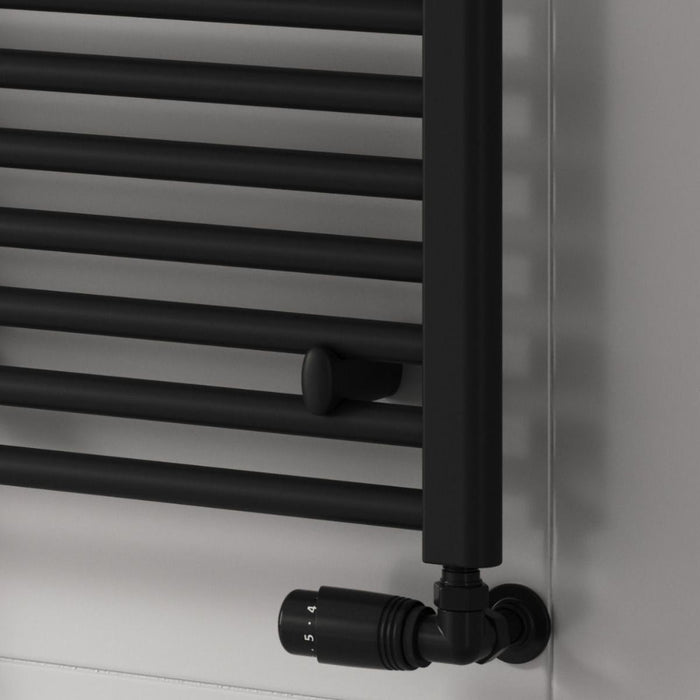 Reina Designer Capo Flat Mild Steel Towel Rail - Unbeatable Bathrooms