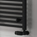 Reina Designer Capo Flat Mild Steel Towel Rail - Unbeatable Bathrooms