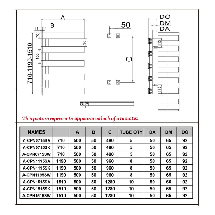 Reina Designer Carpena Aluminium Towel Rail - Unbeatable Bathrooms