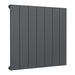 Reina Designer Casina Horizontal C Aluminium Radiator - Unbeatable Bathrooms
