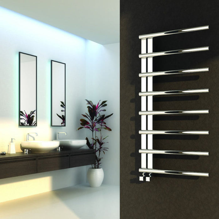 Reina Designer Celico Stainless Steel Towel Rail - Unbeatable Bathrooms