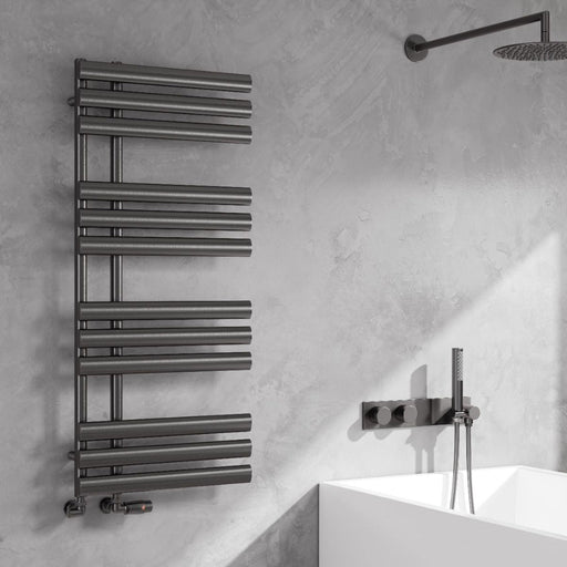 Reina Designer Chisa Mild Steel Towel Rail - Unbeatable Bathrooms