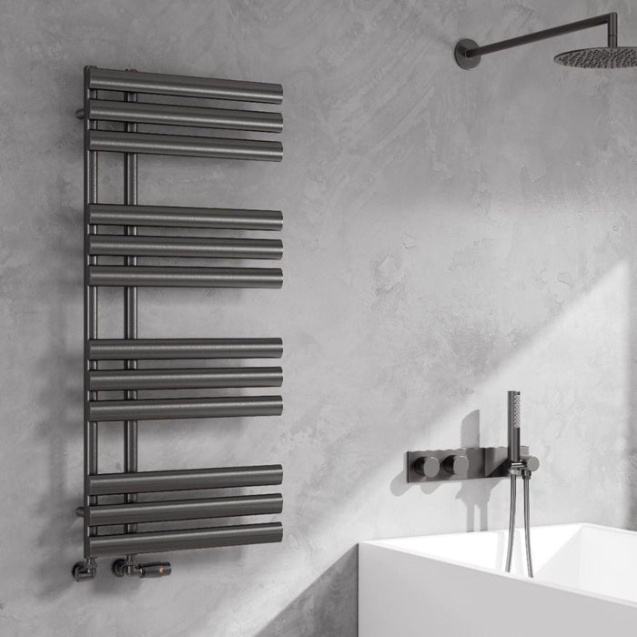 Reina Designer Chisa Mild Steel Towel Rail - Unbeatable Bathrooms