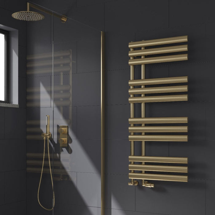 Reina Designer Chisa Mild Steel Towel Rail - Unbeatable Bathrooms