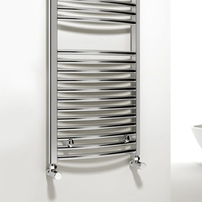 Reina Designer Diva Curved Mild Steel Towel Rail - Unbeatable Bathrooms