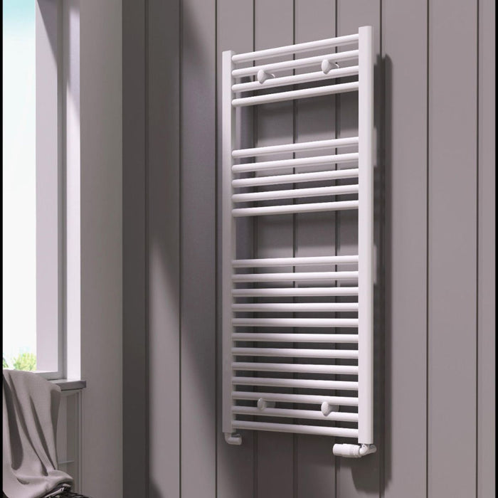 Reina Designer Diva Flat Mild Steel Towel Rail - Unbeatable Bathrooms