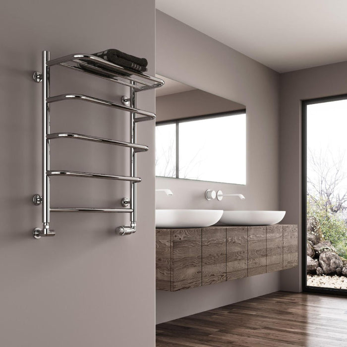 Reina Designer Elvo Stainless Steel Towel Rail - Unbeatable Bathrooms