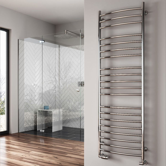 Reina Designer Eos Stainless Steel Towel Rail - Unbeatable Bathrooms