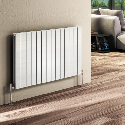Reina Designer Flat Horizontal Mild Steel Radiator - Unbeatable Bathrooms