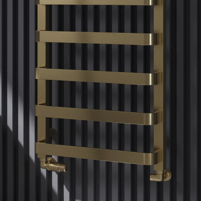 Reina Designer Flora Mild Steel Towel Rail - Unbeatable Bathrooms