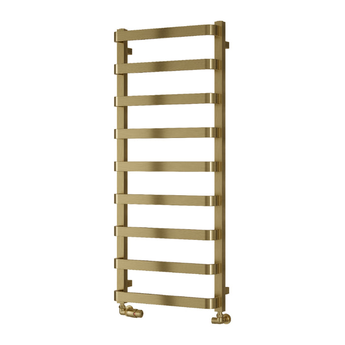 Reina Designer Flora Mild Steel Towel Rail - Unbeatable Bathrooms