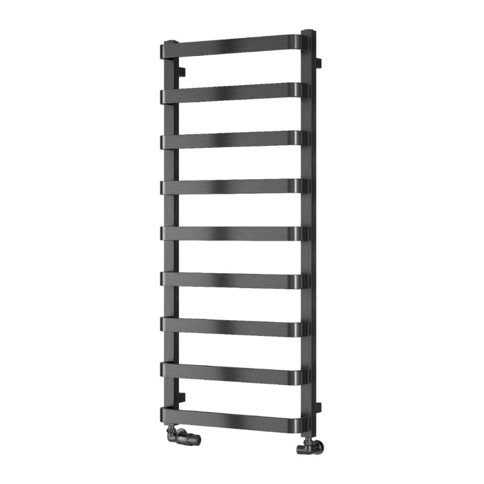 Reina Designer Flora Mild Steel Towel Rail - Unbeatable Bathrooms