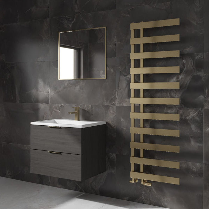 Reina Designer Florina Mild Steel Towel Rail - Unbeatable Bathrooms
