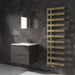 Reina Designer Florina Mild Steel Towel Rail - Unbeatable Bathrooms