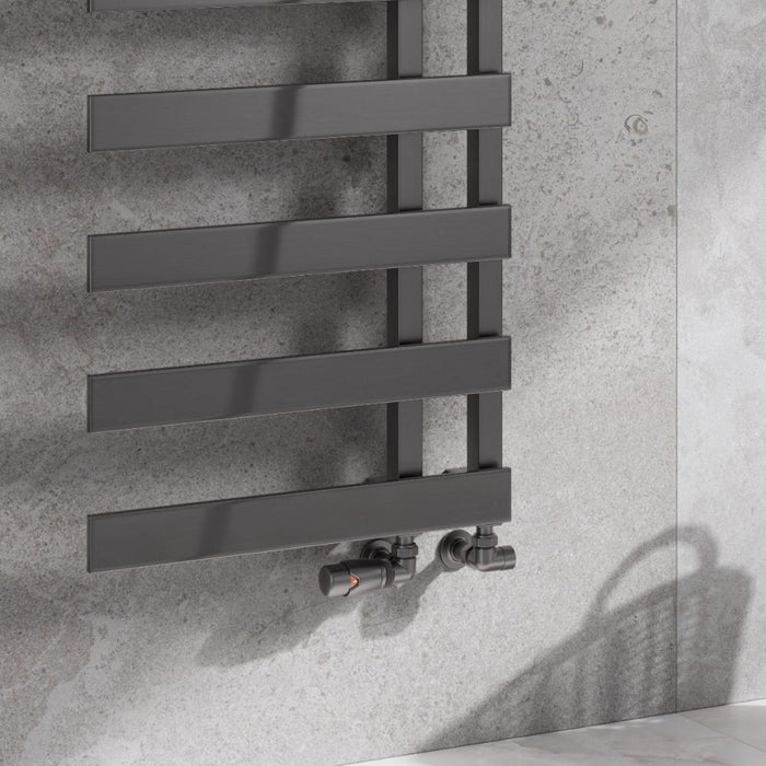 Reina Designer Florina Mild Steel Towel Rail - Unbeatable Bathrooms