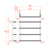 Reina Designer Glora Mild Steel Towel Rail - Unbeatable Bathrooms