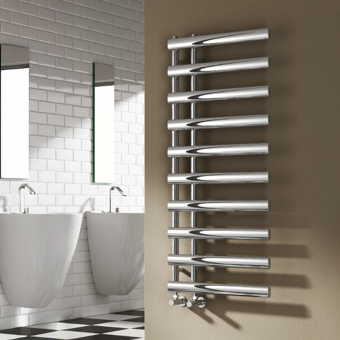 Reina Designer Grace Mild Steel Towel Rail - Unbeatable Bathrooms