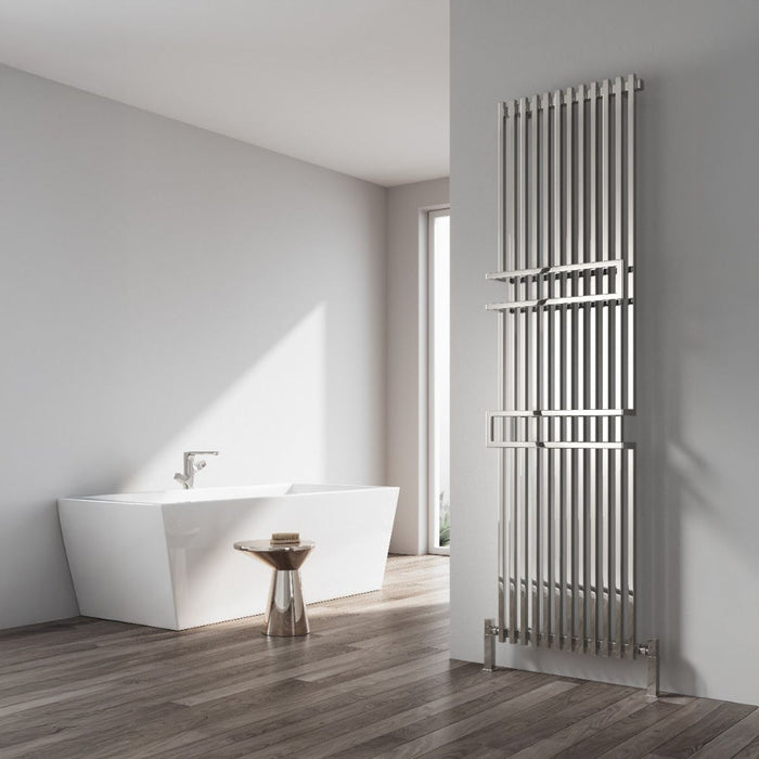Reina Designer Grande Mild Steel Towel Rail - Unbeatable Bathrooms