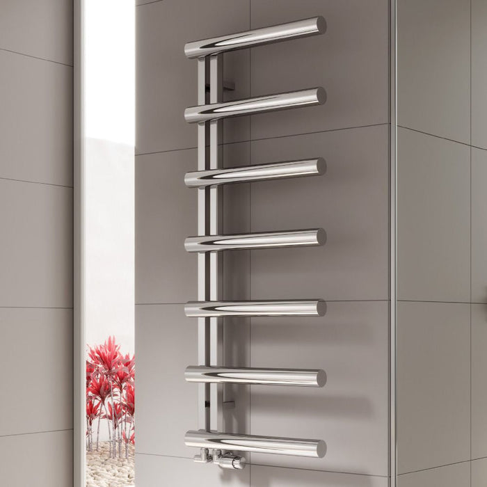 Reina Designer Grosso Stainless Steel Towel Rail - Unbeatable Bathrooms