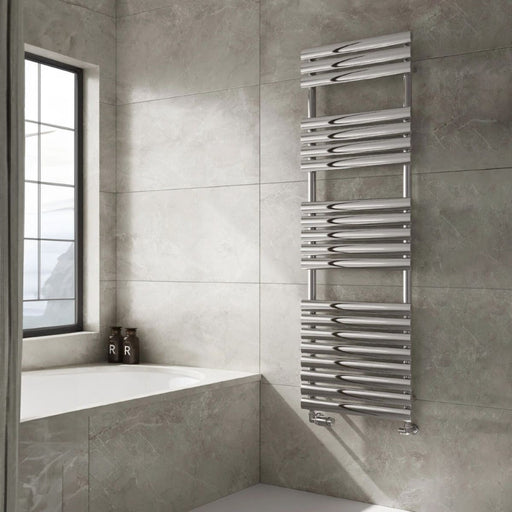 Reina Designer Helin Stainless Steel Towel Rail - Unbeatable Bathrooms