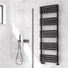 Reina Designer Kale Mild Steel Towel Rail - Unbeatable Bathrooms
