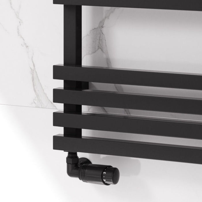 Reina Designer Kale Mild Steel Towel Rail - Unbeatable Bathrooms