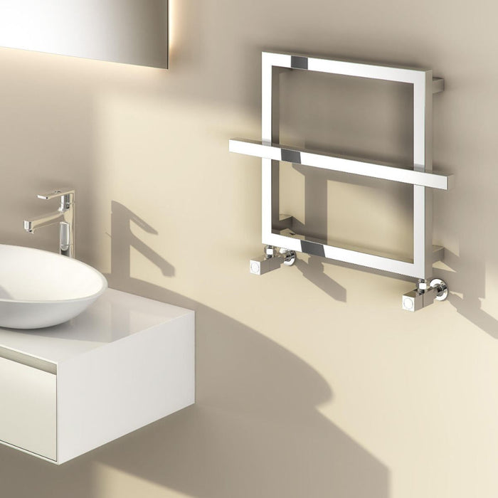 Reina Designer Lago 1 Mild Steel Towel Rail - Unbeatable Bathrooms