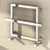 Reina Designer Lago 1 Mild Steel Towel Rail - Unbeatable Bathrooms