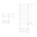 Reina Designer Maira Stainless Steel Towel Rail - Unbeatable Bathrooms
