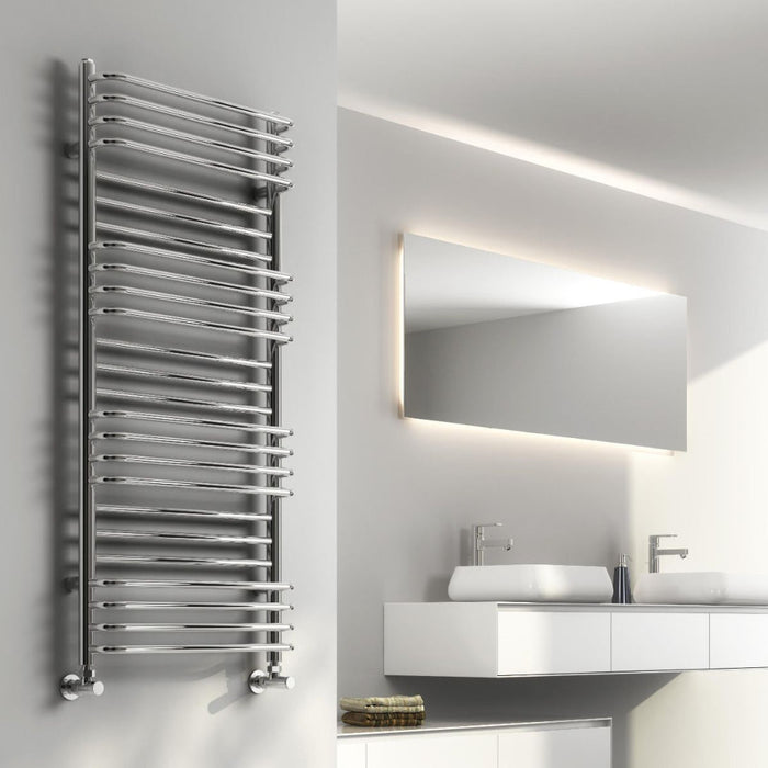 Reina Designer Marco Mild Steel Towel Rail - Unbeatable Bathrooms