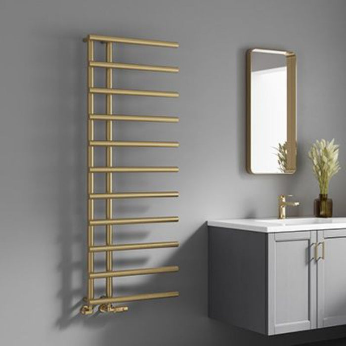 Reina Designer Matera Mild Steel Towel Rail - Unbeatable Bathrooms