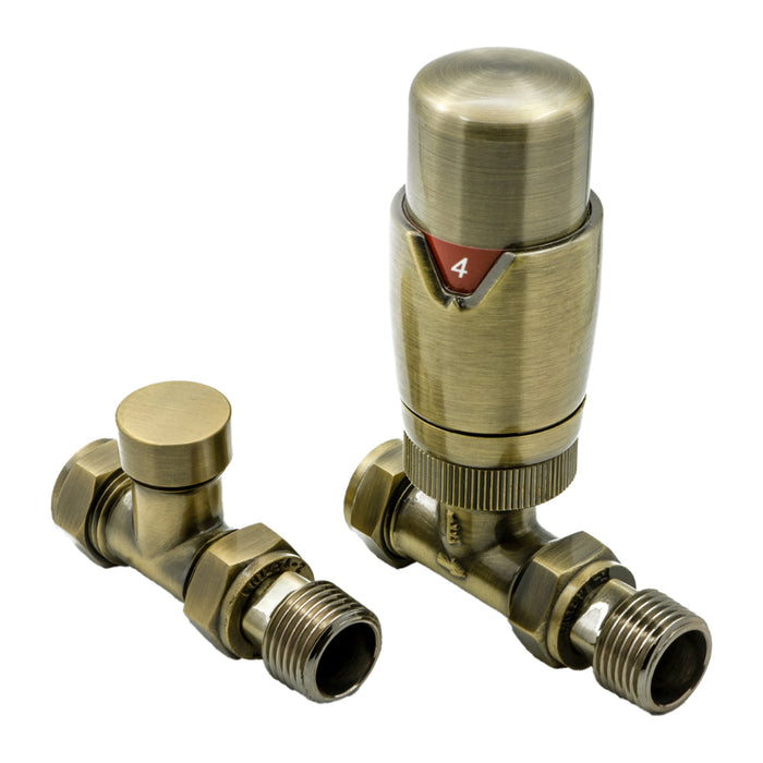 Reina Designer Modal TRV Straight Valves - Unbeatable Bathrooms