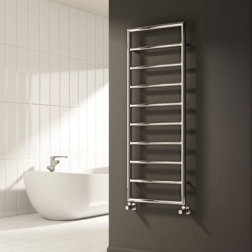 Reina Designer Nardo Mild Steel Towel Rail - Unbeatable Bathrooms