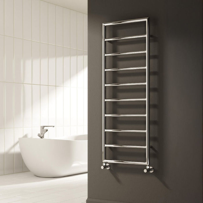 Reina Designer Nardo Mild Steel Towel Rail - Unbeatable Bathrooms