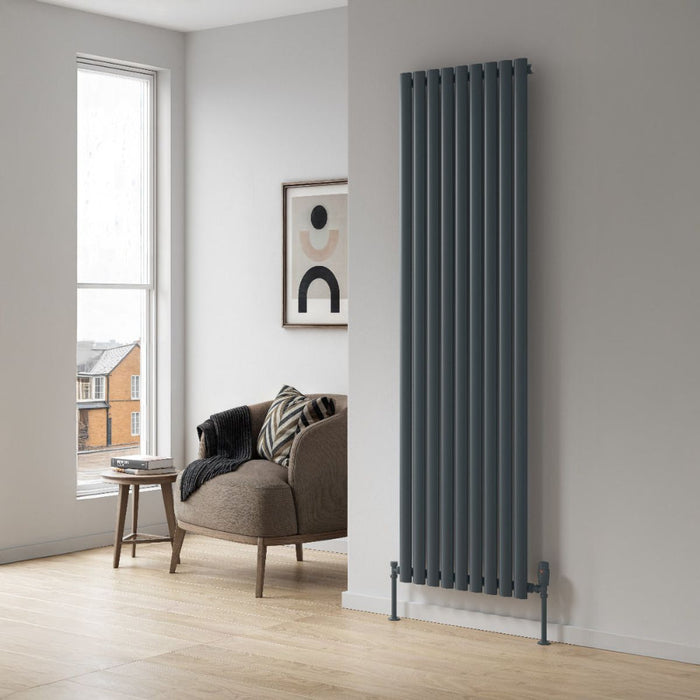 Reina Designer Neva Vertical Mild Steel Radiator - Unbeatable Bathrooms