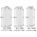 Reina Designer Nika Vertical Aluminium Radiator - Unbeatable Bathrooms