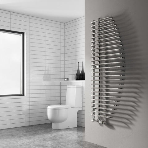 Reina Designer Nola Mild Steel Towel Rail - Unbeatable Bathrooms