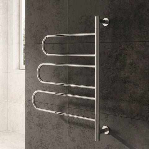 Reina Designer Orne Stainless Steel Towel Rail - Unbeatable Bathrooms