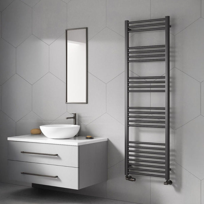 Reina Designer Ottone Mild Steel Towel Rail - Unbeatable Bathrooms