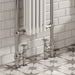 Reina Designer Oxford Mild Steel Towel Rail - Unbeatable Bathrooms