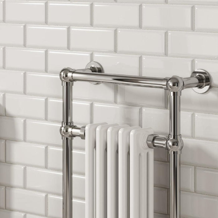 Reina Designer Oxford Mild Steel Towel Rail - Unbeatable Bathrooms