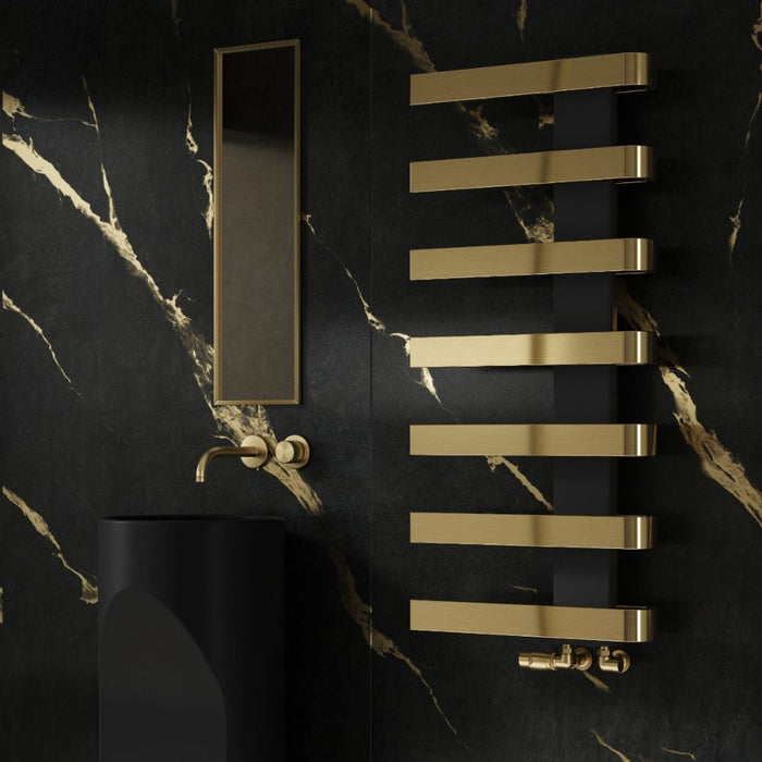 Reina Designer Panaro Mild Steel Towel Rail - Unbeatable Bathrooms