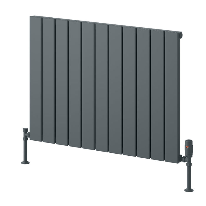 Reina Designer Piatto Horizontal Aluminium Radiator - Unbeatable Bathrooms