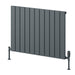Reina Designer Piatto Horizontal Aluminium Radiator - Unbeatable Bathrooms