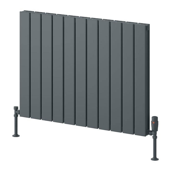 Reina Designer Piatto Horizontal Aluminium Radiator - Unbeatable Bathrooms