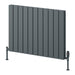 Reina Designer Piatto Horizontal Aluminium Radiator - Unbeatable Bathrooms