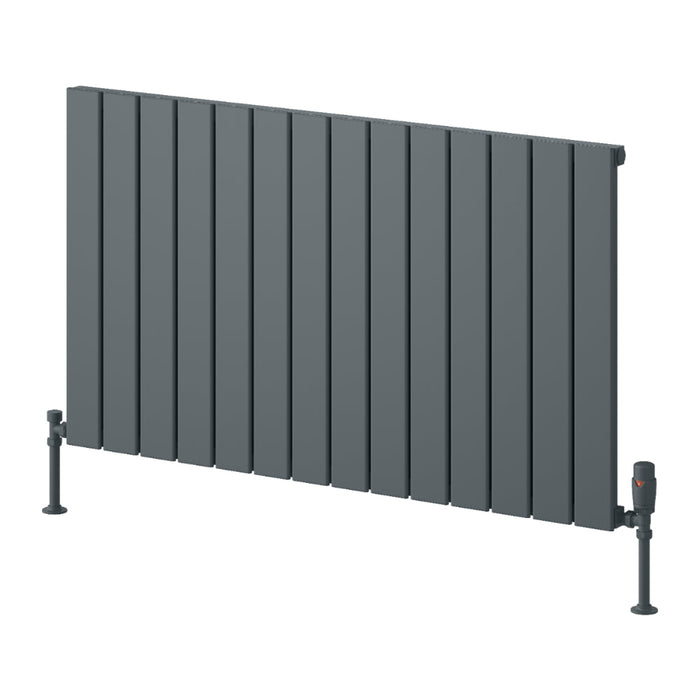Reina Designer Piatto Horizontal Aluminium Radiator - Unbeatable Bathrooms