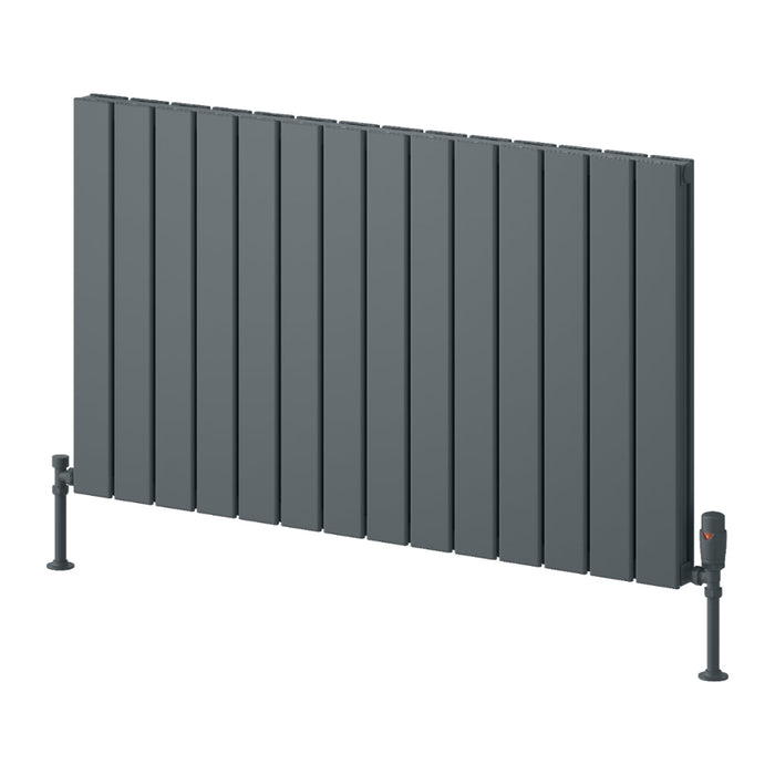 Reina Designer Piatto Horizontal Aluminium Radiator - Unbeatable Bathrooms