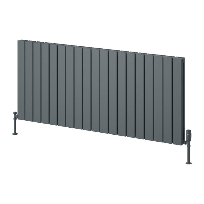 Reina Designer Piatto Horizontal Aluminium Radiator - Unbeatable Bathrooms