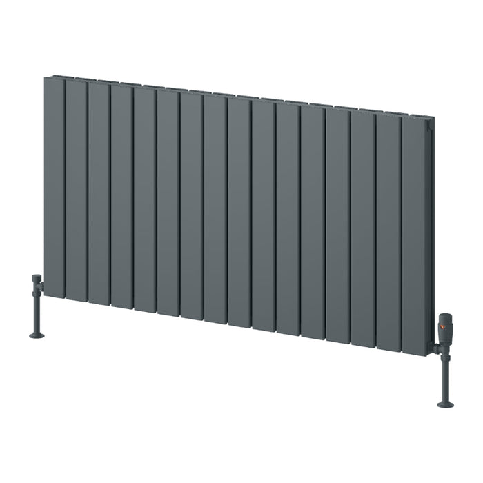 Reina Designer Piatto Horizontal Aluminium Radiator - Unbeatable Bathrooms